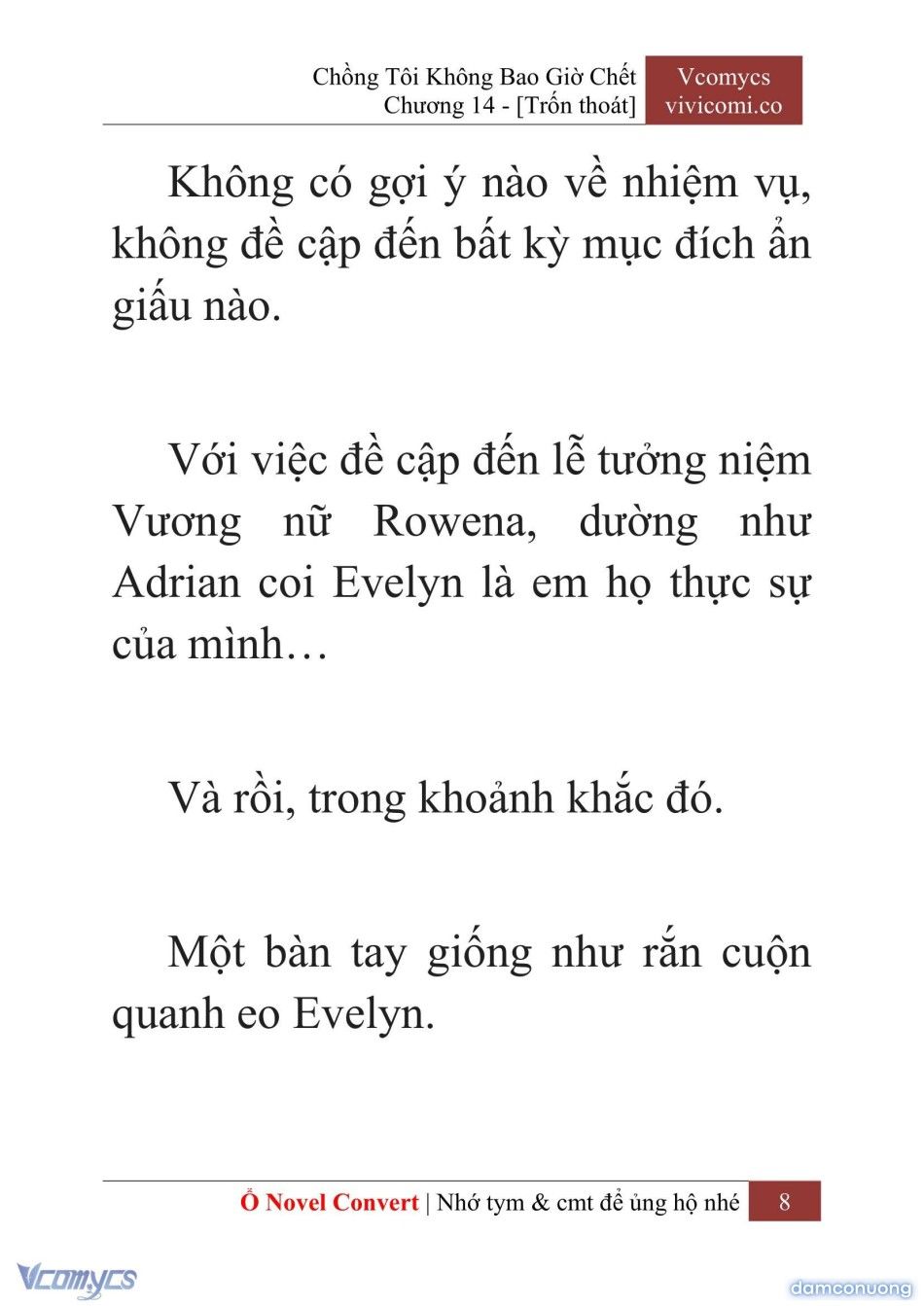 đọc truyện [novel] Chồng Tôi Không Bao Giờ Chết Chương 14 ảnh 11 tại Thiên Thai Truyện