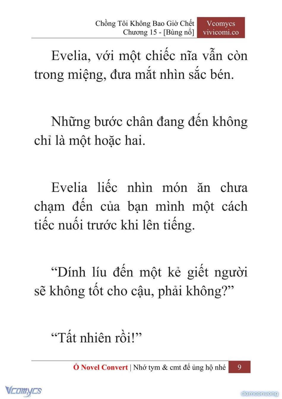 đọc truyện [novel] Chồng Tôi Không Bao Giờ Chết Chương 15 ảnh 12 tại Thiên Thai Truyện