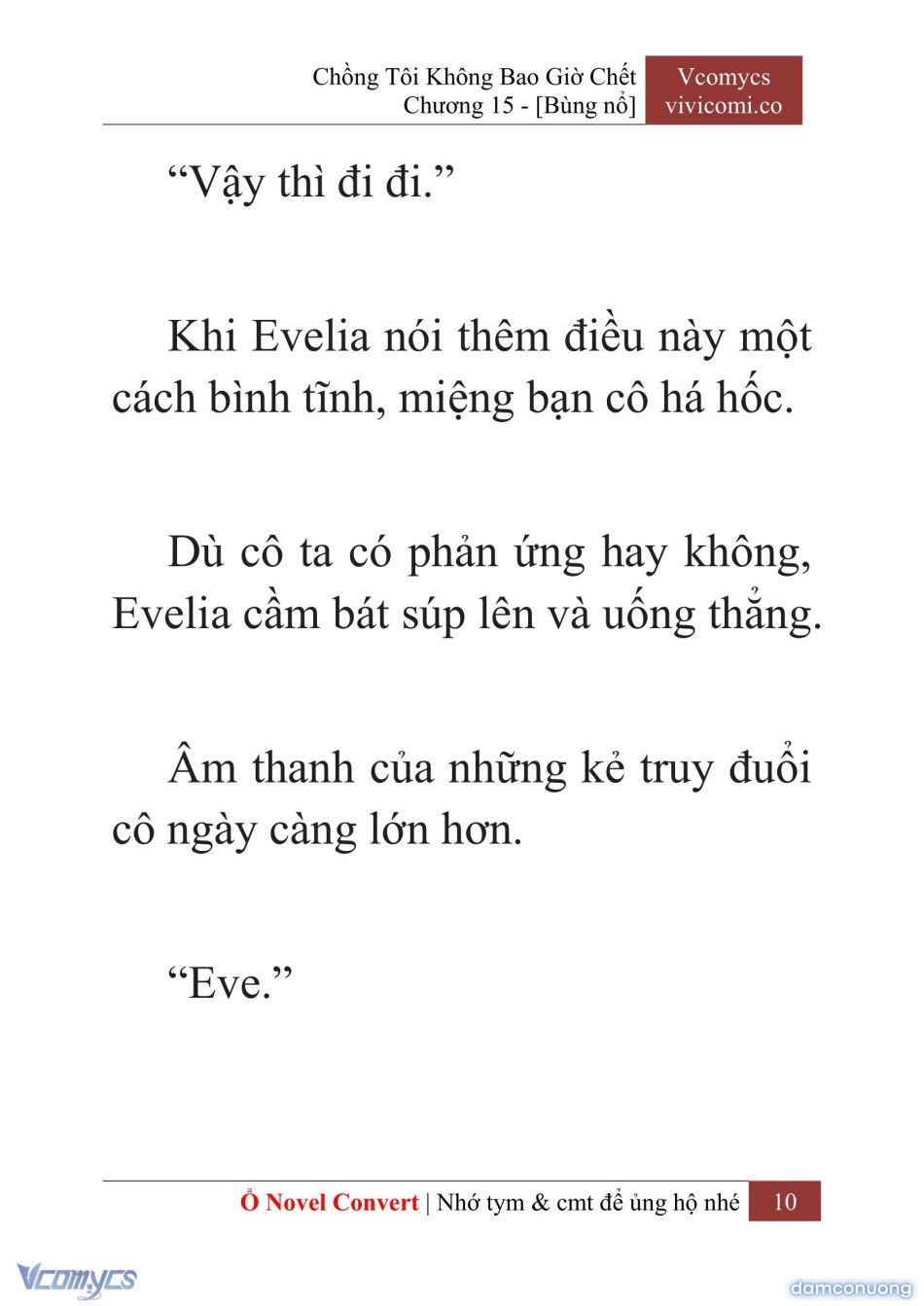 đọc truyện [novel] Chồng Tôi Không Bao Giờ Chết Chương 15 ảnh 13 tại Thiên Thai Truyện