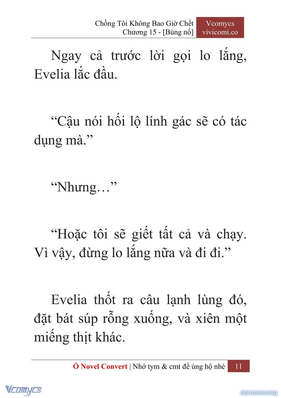 đọc truyện [novel] Chồng Tôi Không Bao Giờ Chết Chương 15 ảnh 14 tại Thiên Thai Truyện