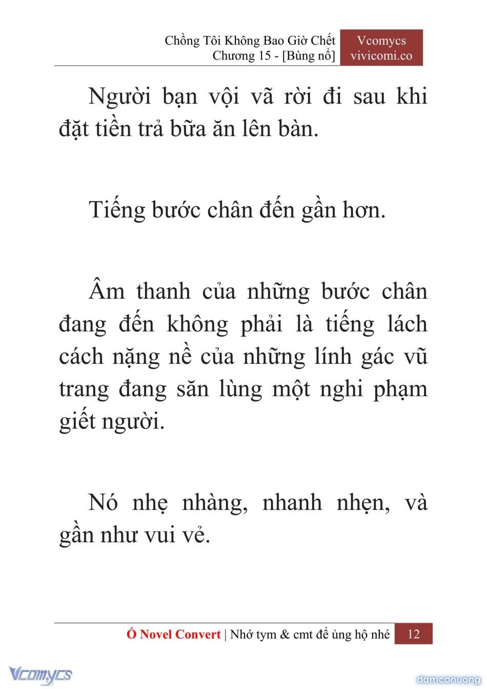 đọc truyện [novel] Chồng Tôi Không Bao Giờ Chết Chương 15 ảnh 15 tại Thiên Thai Truyện