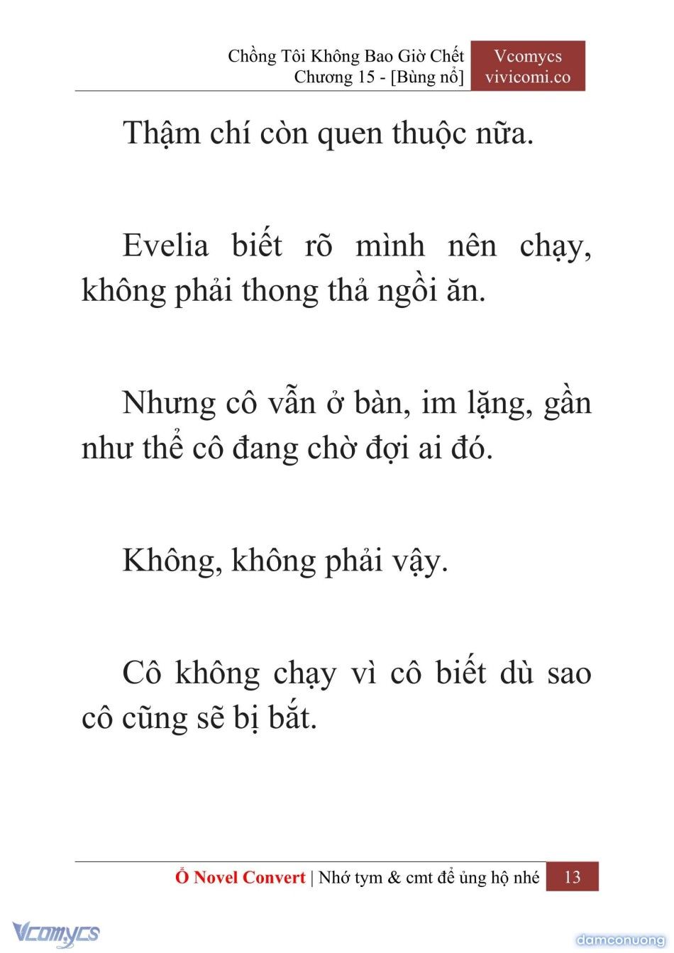 đọc truyện [novel] Chồng Tôi Không Bao Giờ Chết Chương 15 ảnh 16 tại Thiên Thai Truyện