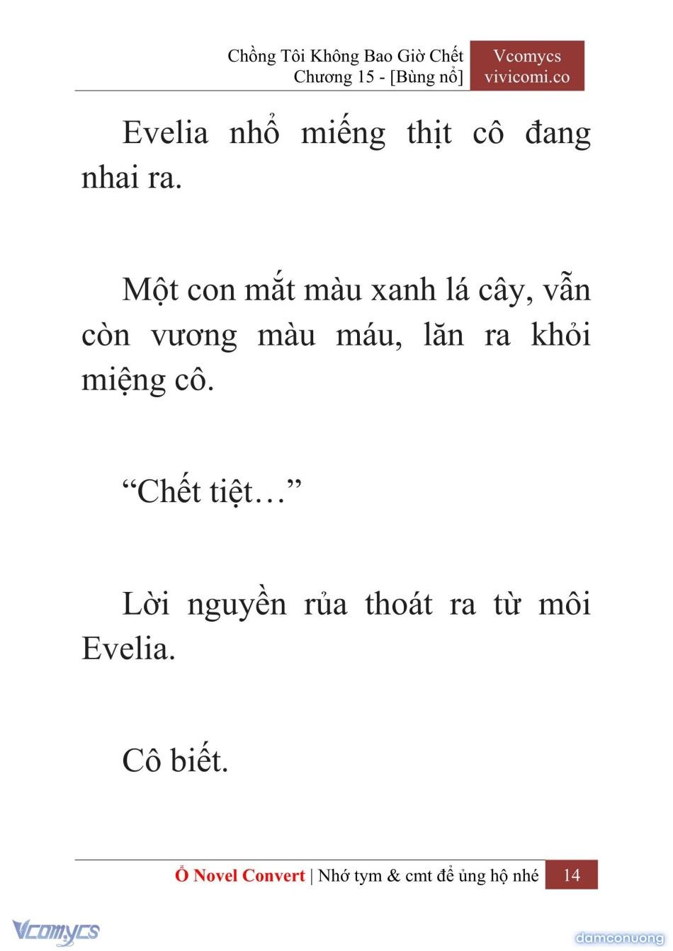 đọc truyện [novel] Chồng Tôi Không Bao Giờ Chết Chương 15 ảnh 17 tại Thiên Thai Truyện