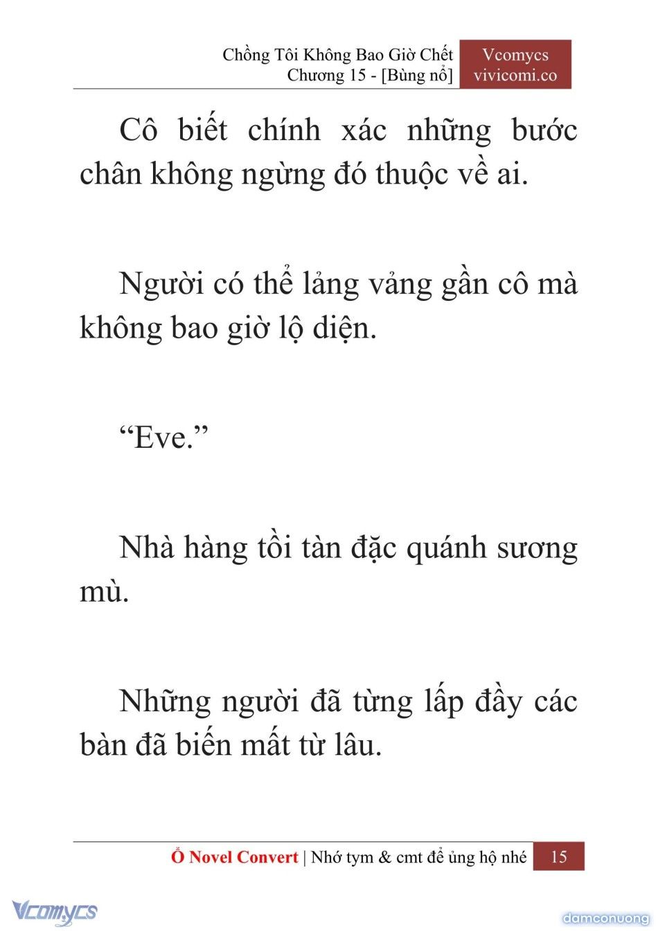 đọc truyện [novel] Chồng Tôi Không Bao Giờ Chết Chương 15 ảnh 18 tại Thiên Thai Truyện
