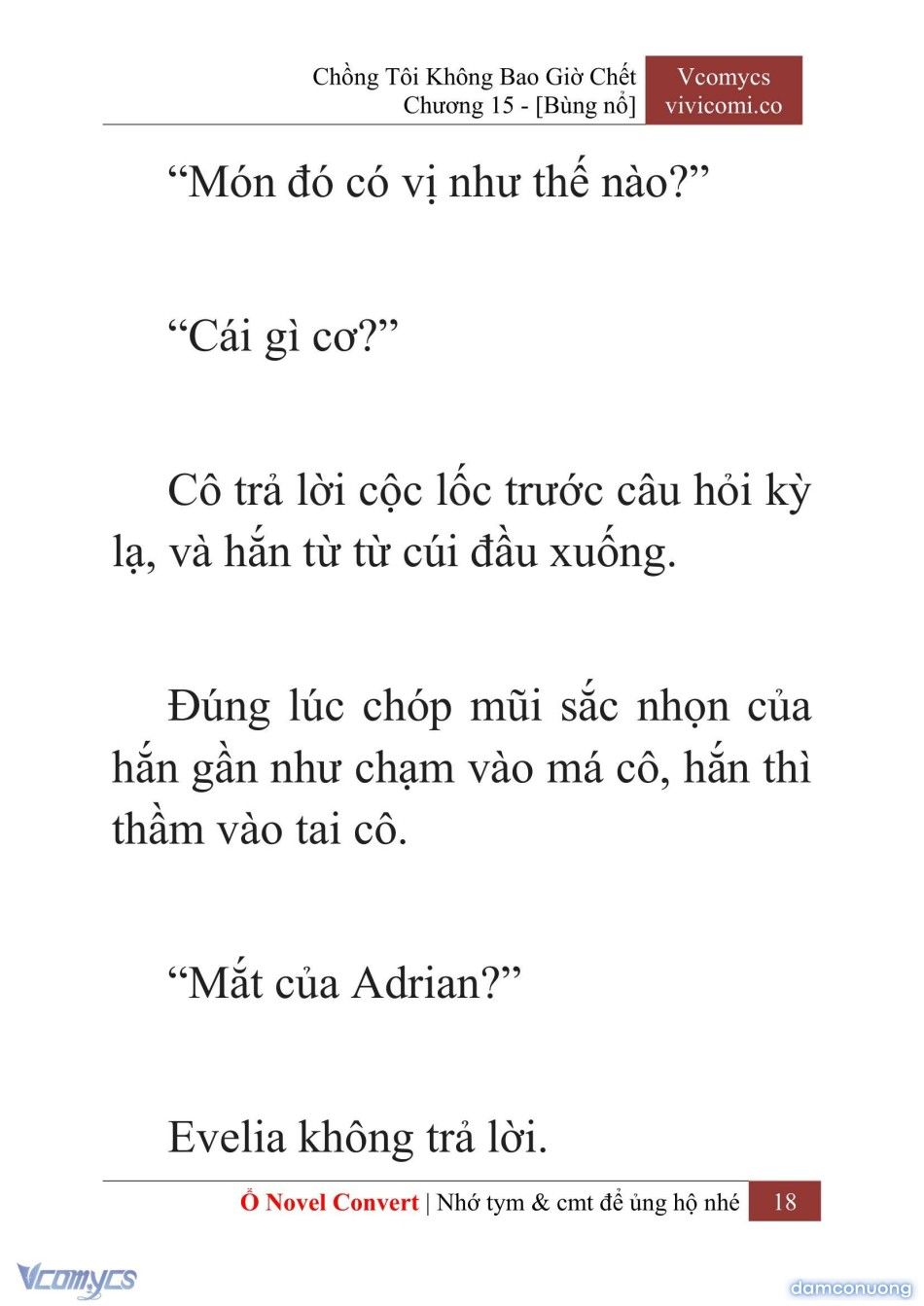 đọc truyện [novel] Chồng Tôi Không Bao Giờ Chết Chương 15 ảnh 21 tại Thiên Thai Truyện