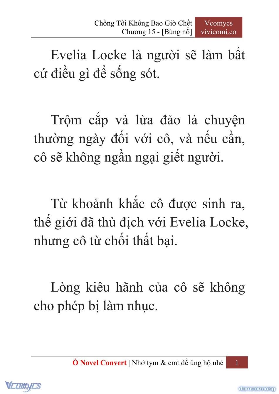 đọc truyện [novel] Chồng Tôi Không Bao Giờ Chết Chương 15 ảnh 4 tại Thiên Thai Truyện