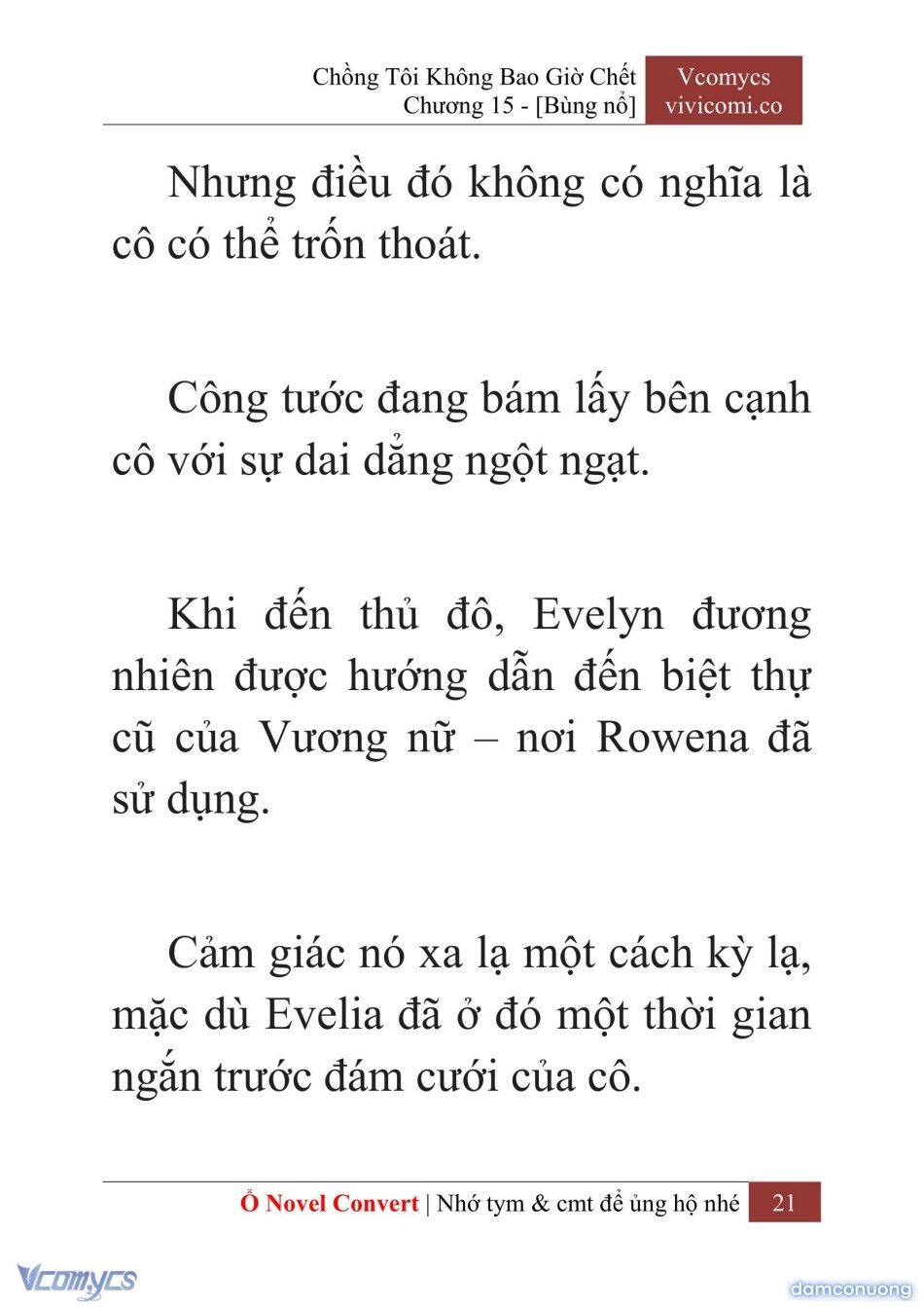 đọc truyện [novel] Chồng Tôi Không Bao Giờ Chết Chương 15 ảnh 24 tại Thiên Thai Truyện