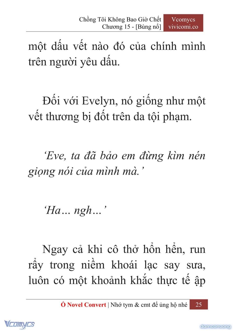 đọc truyện [novel] Chồng Tôi Không Bao Giờ Chết Chương 15 ảnh 28 tại Thiên Thai Truyện