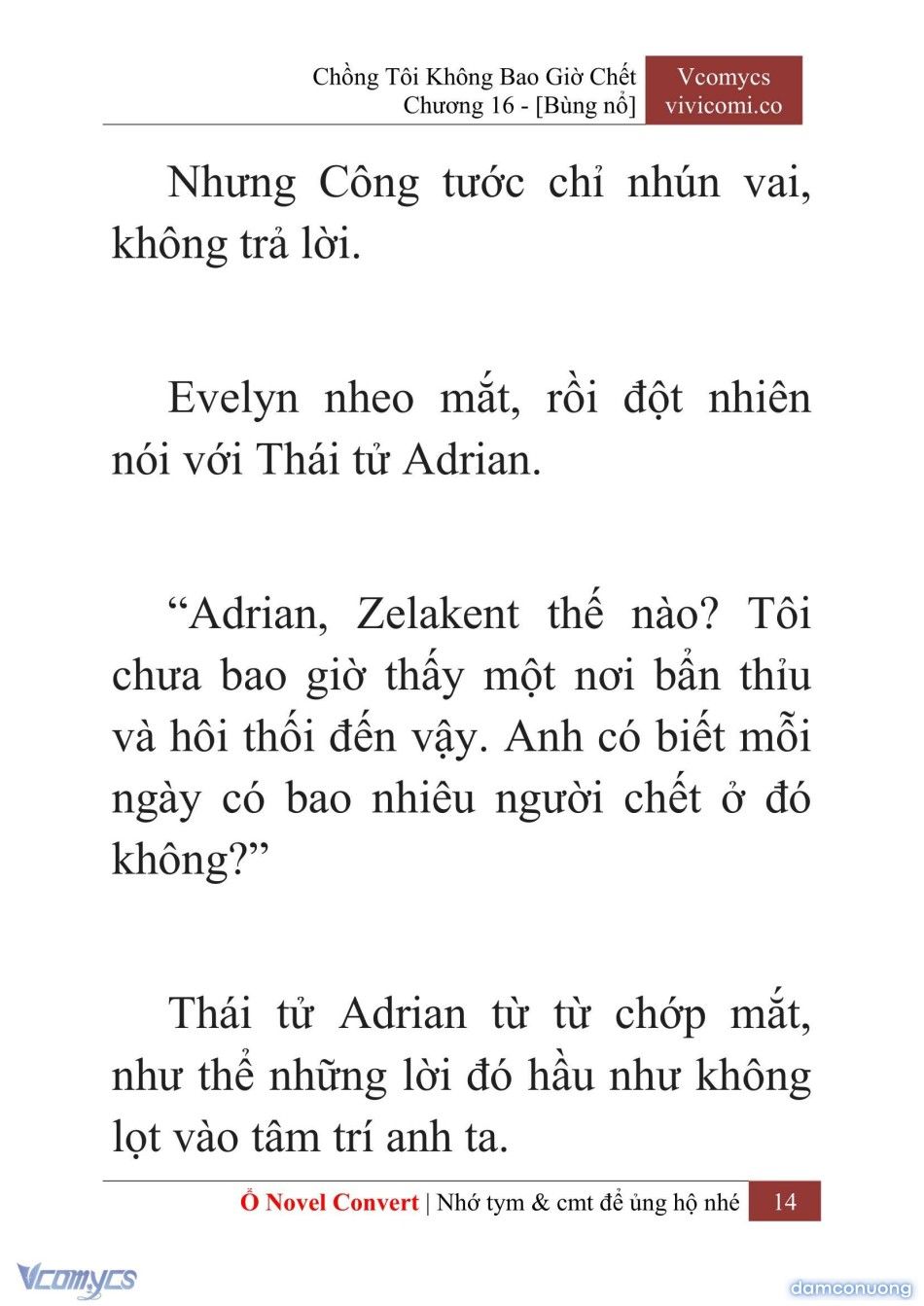 đọc truyện [novel] Chồng Tôi Không Bao Giờ Chết Chương 16 ảnh 17 tại Thiên Thai Truyện