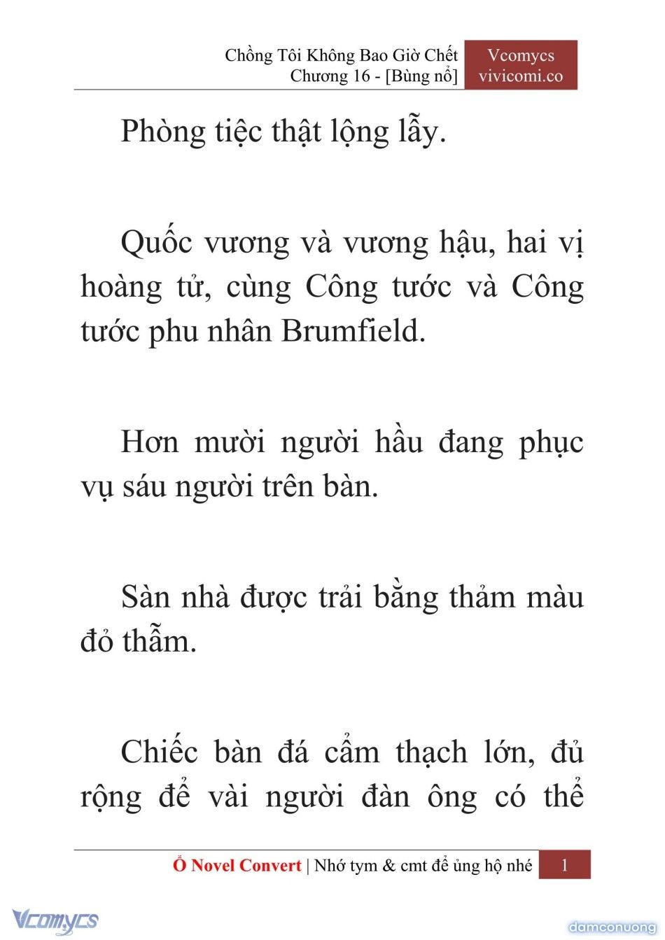 đọc truyện [novel] Chồng Tôi Không Bao Giờ Chết Chương 16 ảnh 4 tại Thiên Thai Truyện
