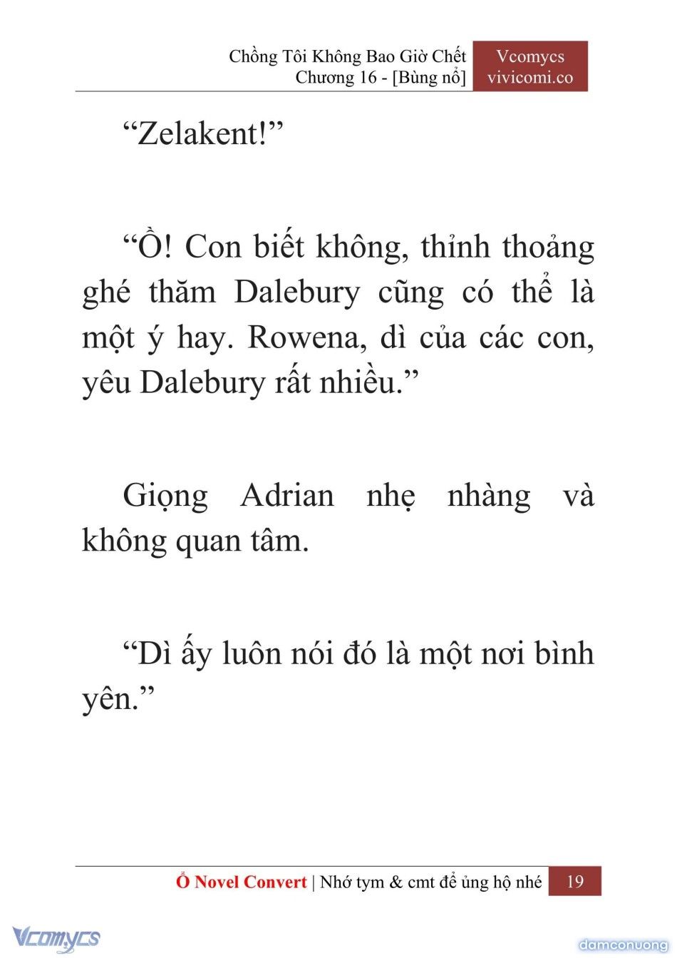 đọc truyện [novel] Chồng Tôi Không Bao Giờ Chết Chương 16 ảnh 22 tại Thiên Thai Truyện