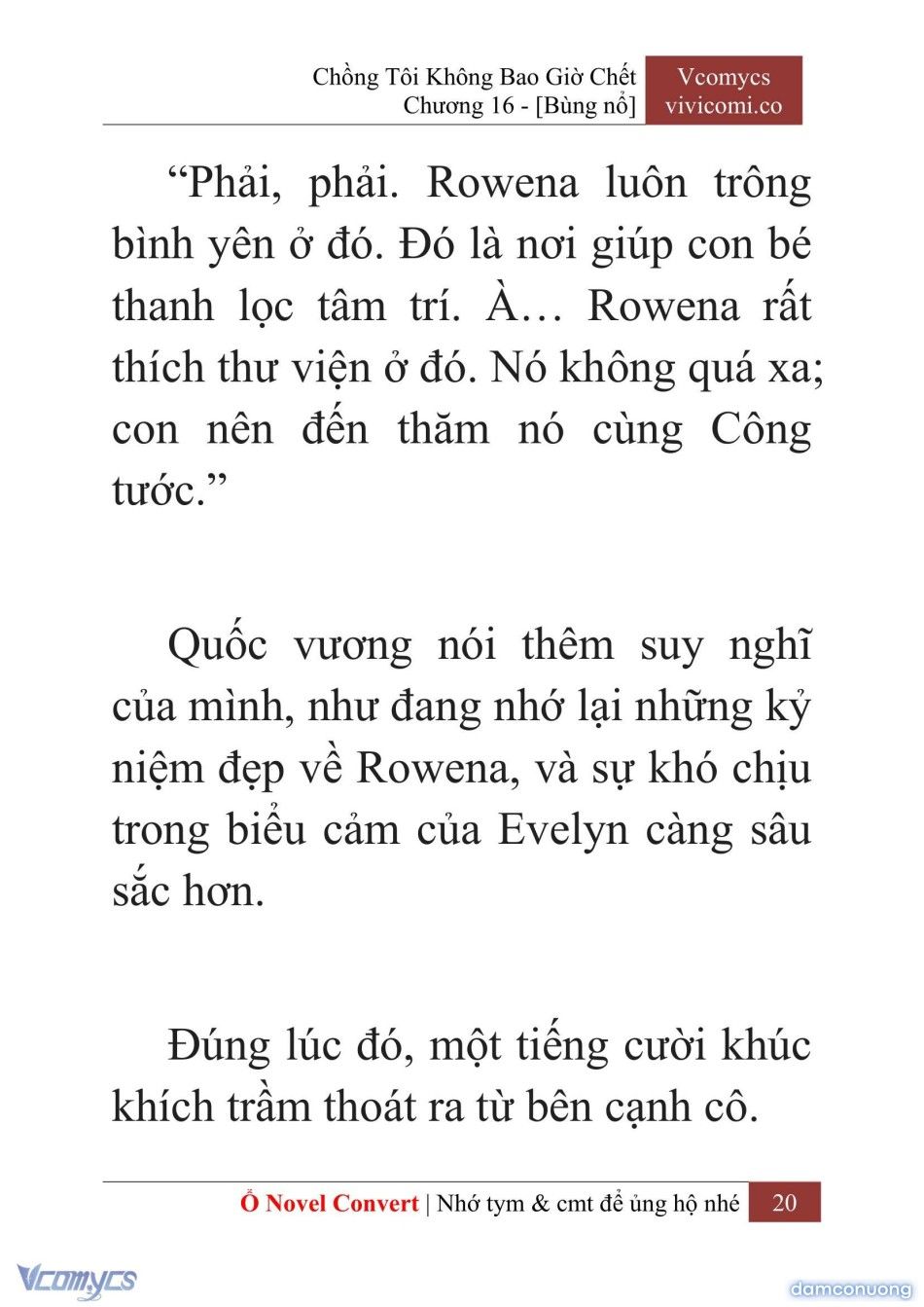 đọc truyện [novel] Chồng Tôi Không Bao Giờ Chết Chương 16 ảnh 23 tại Thiên Thai Truyện
