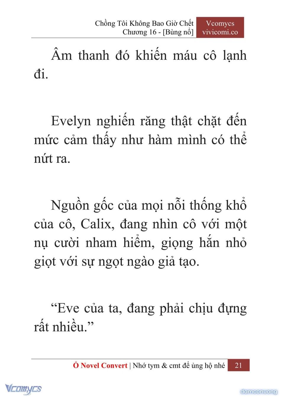 đọc truyện [novel] Chồng Tôi Không Bao Giờ Chết Chương 16 ảnh 24 tại Thiên Thai Truyện