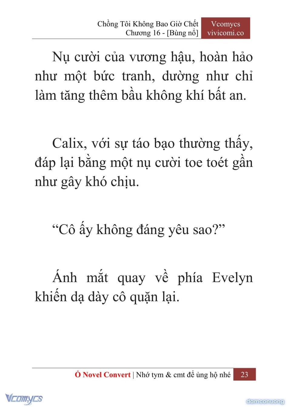 đọc truyện [novel] Chồng Tôi Không Bao Giờ Chết Chương 16 ảnh 26 tại Thiên Thai Truyện