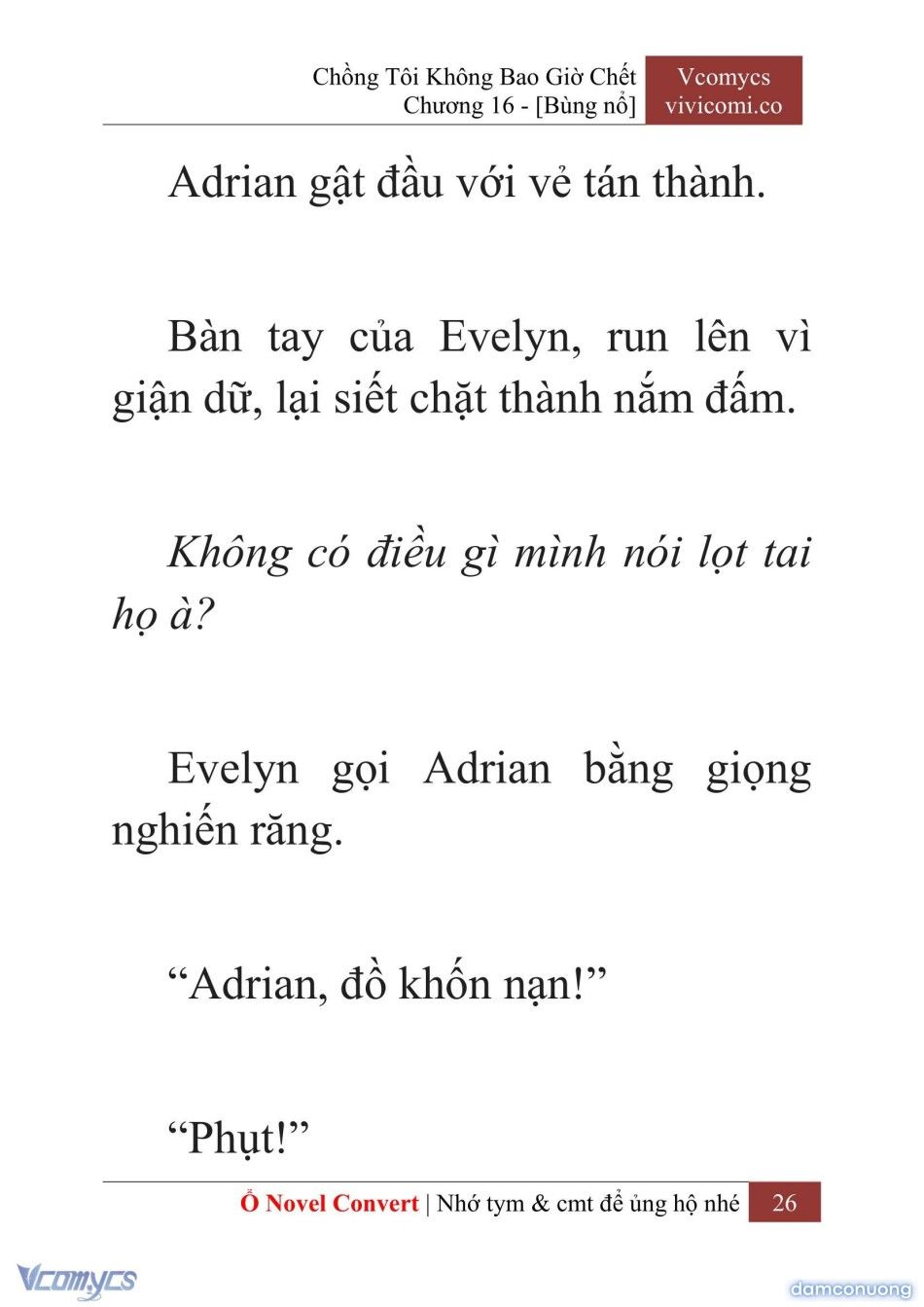 đọc truyện [novel] Chồng Tôi Không Bao Giờ Chết Chương 16 ảnh 29 tại Thiên Thai Truyện