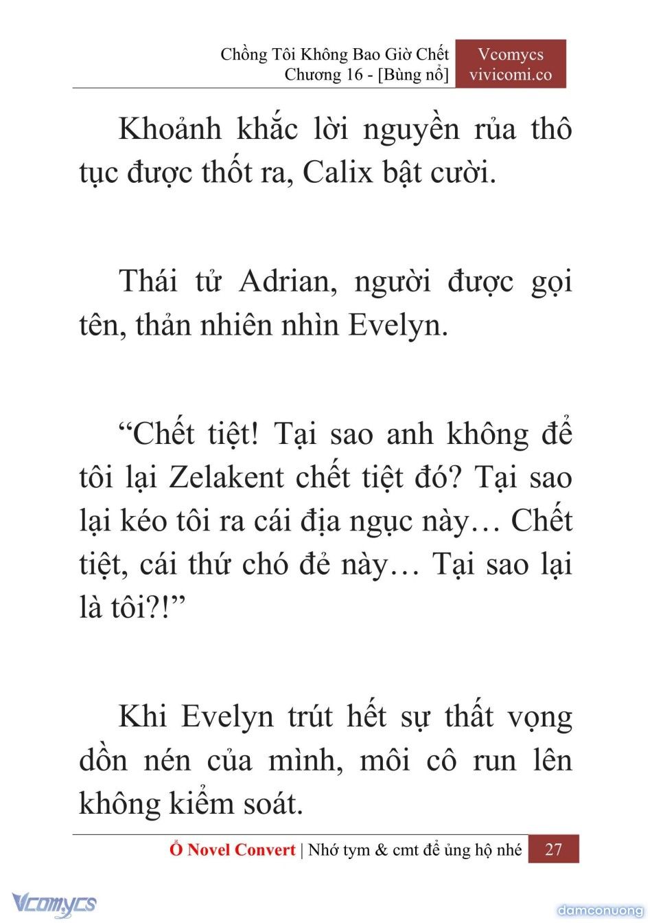 đọc truyện [novel] Chồng Tôi Không Bao Giờ Chết Chương 16 ảnh 30 tại Thiên Thai Truyện