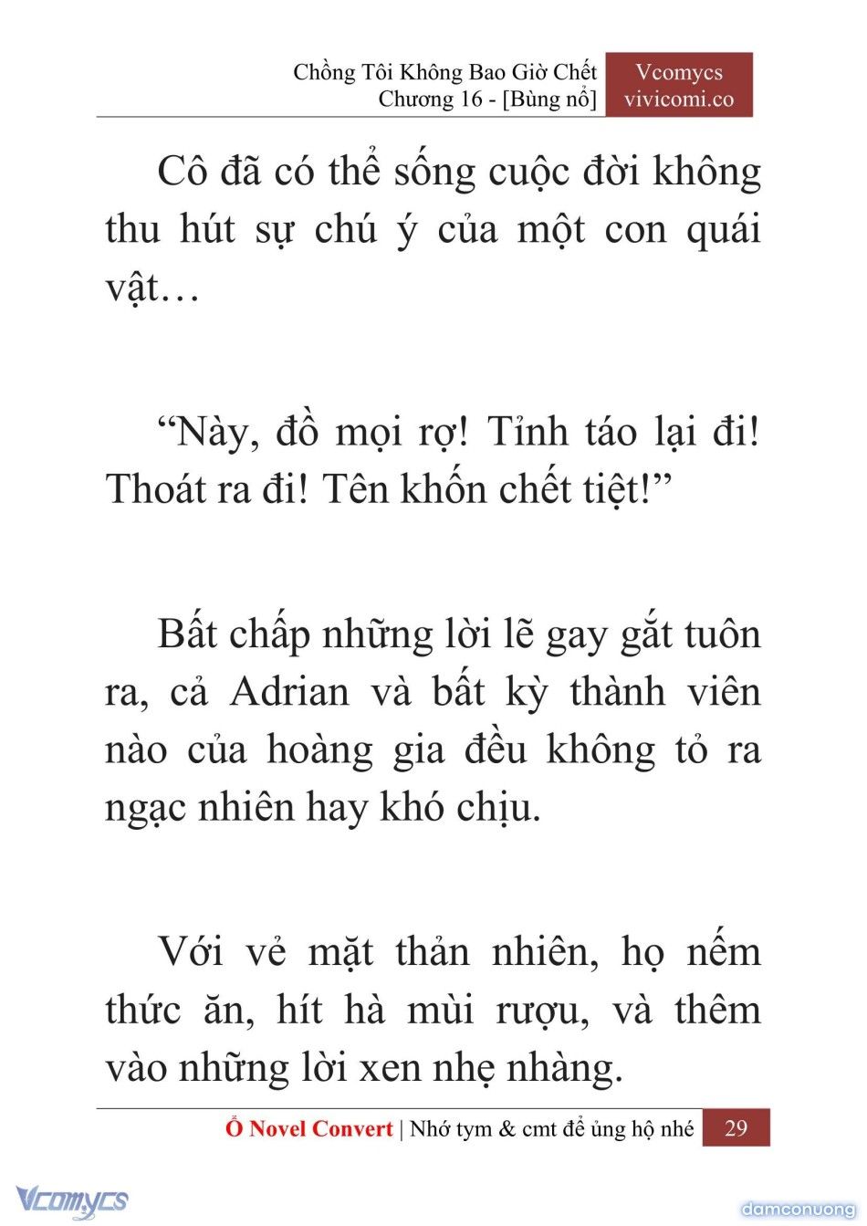 đọc truyện [novel] Chồng Tôi Không Bao Giờ Chết Chương 16 ảnh 32 tại Thiên Thai Truyện