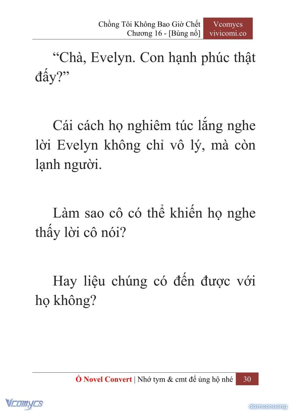 đọc truyện [novel] Chồng Tôi Không Bao Giờ Chết Chương 16 ảnh 33 tại Thiên Thai Truyện