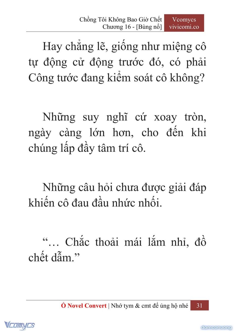 đọc truyện [novel] Chồng Tôi Không Bao Giờ Chết Chương 16 ảnh 34 tại Thiên Thai Truyện