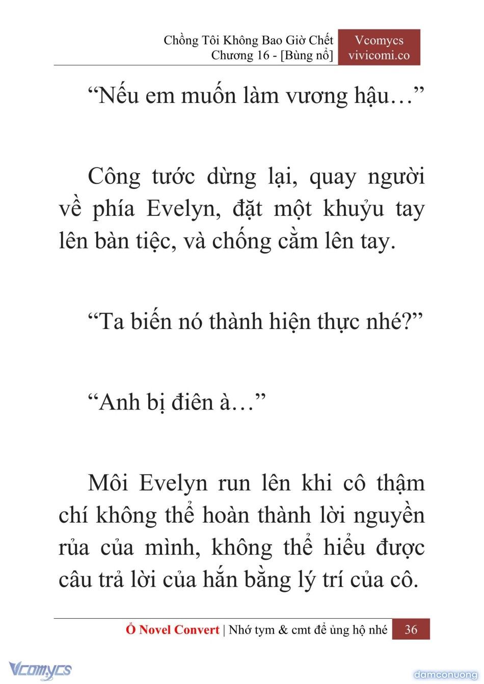 đọc truyện [novel] Chồng Tôi Không Bao Giờ Chết Chương 16 ảnh 39 tại Thiên Thai Truyện