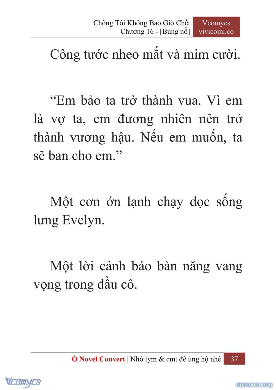 đọc truyện [novel] Chồng Tôi Không Bao Giờ Chết Chương 16 ảnh 40 tại Thiên Thai Truyện