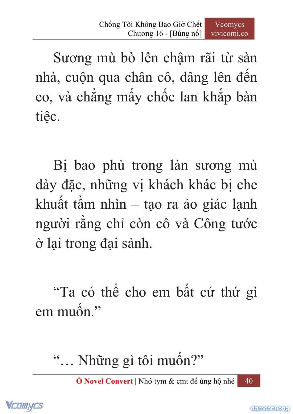 đọc truyện [novel] Chồng Tôi Không Bao Giờ Chết Chương 16 ảnh 43 tại Thiên Thai Truyện