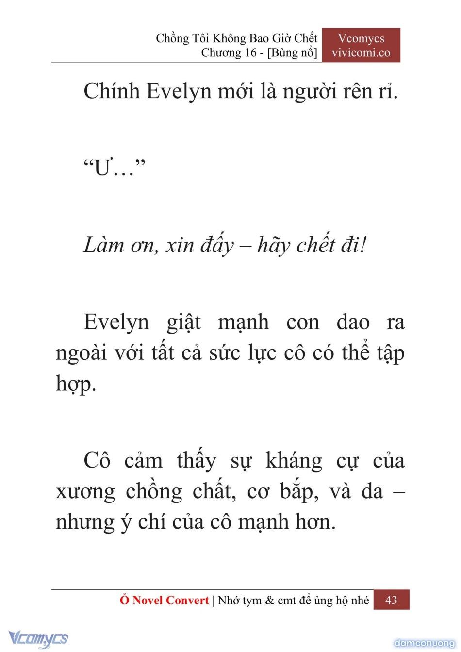 đọc truyện [novel] Chồng Tôi Không Bao Giờ Chết Chương 16 ảnh 46 tại Thiên Thai Truyện