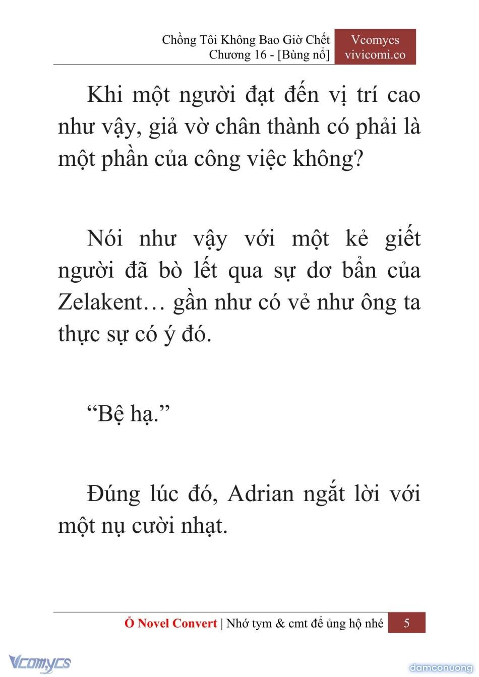 đọc truyện [novel] Chồng Tôi Không Bao Giờ Chết Chương 16 ảnh 8 tại Thiên Thai Truyện