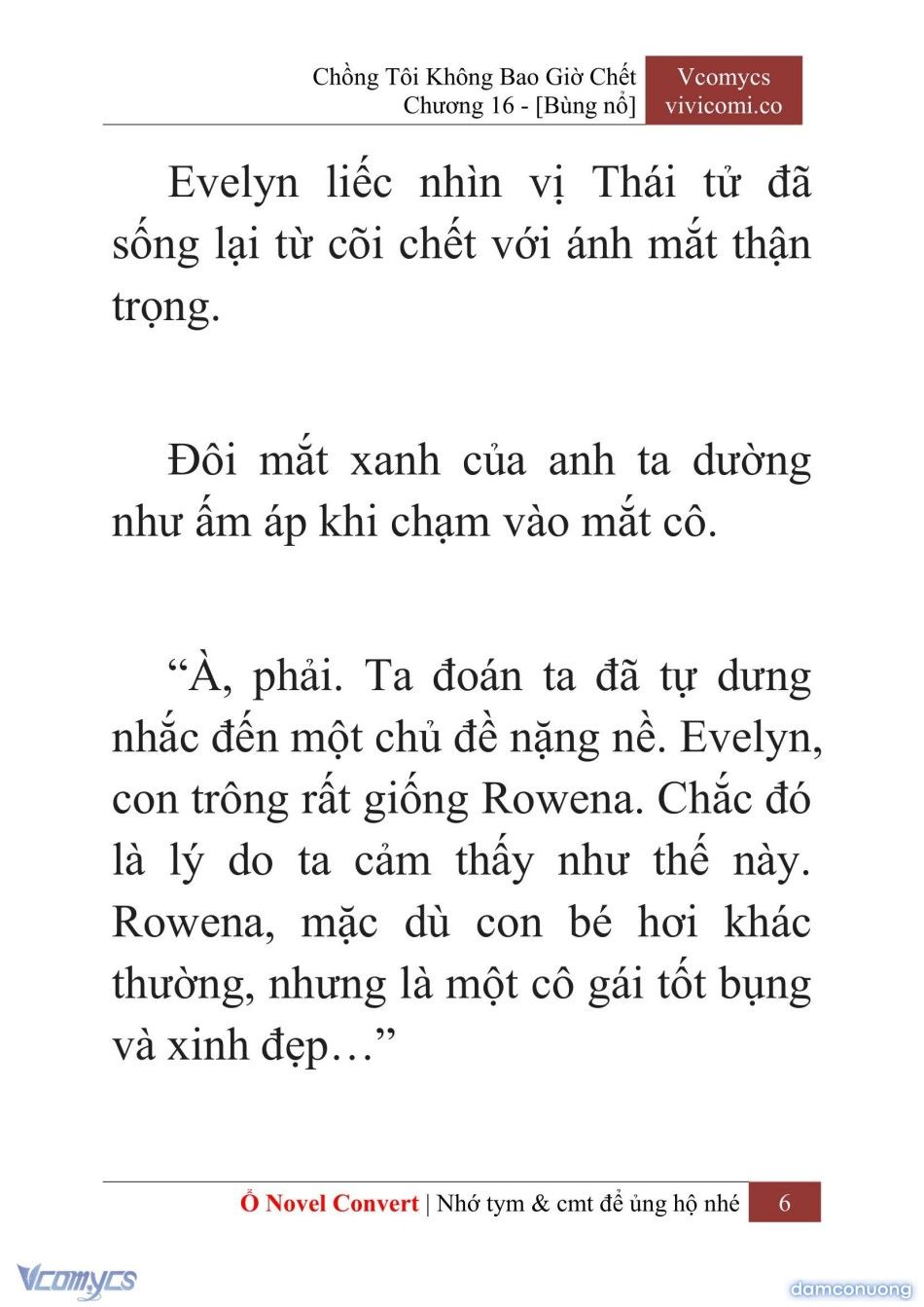 đọc truyện [novel] Chồng Tôi Không Bao Giờ Chết Chương 16 ảnh 9 tại Thiên Thai Truyện