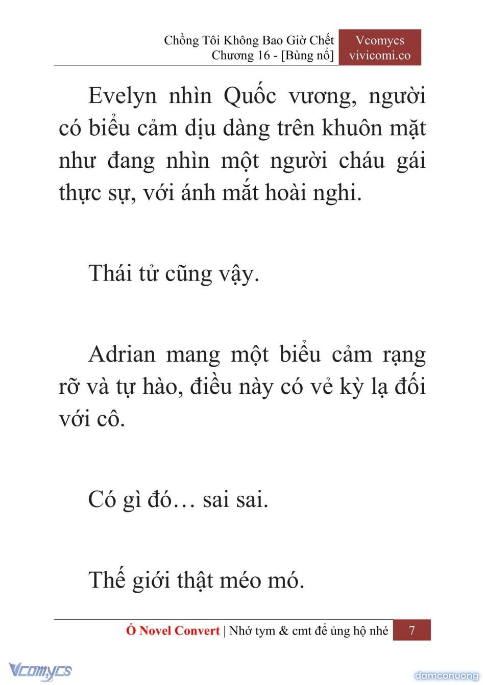 đọc truyện [novel] Chồng Tôi Không Bao Giờ Chết Chương 16 ảnh 10 tại Thiên Thai Truyện