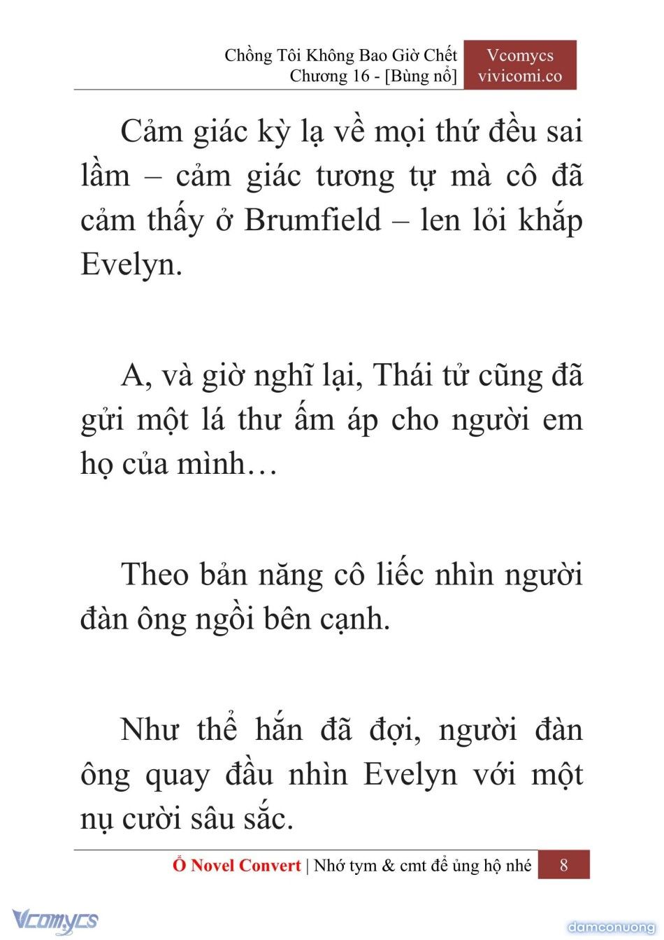 đọc truyện [novel] Chồng Tôi Không Bao Giờ Chết Chương 16 ảnh 11 tại Thiên Thai Truyện