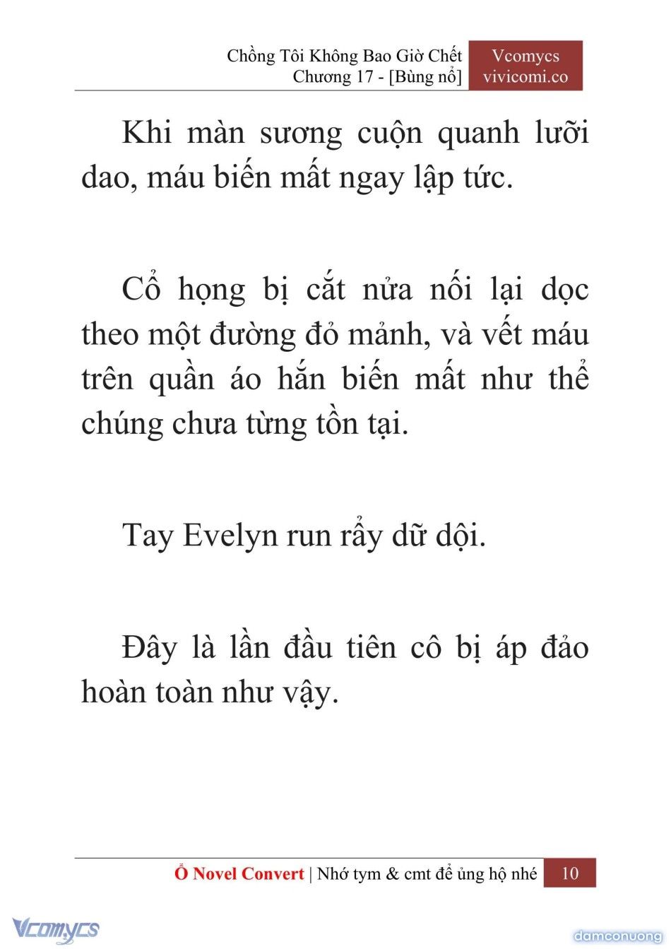 đọc truyện [novel] Chồng Tôi Không Bao Giờ Chết Chương 17 ảnh 13 tại Thiên Thai Truyện
