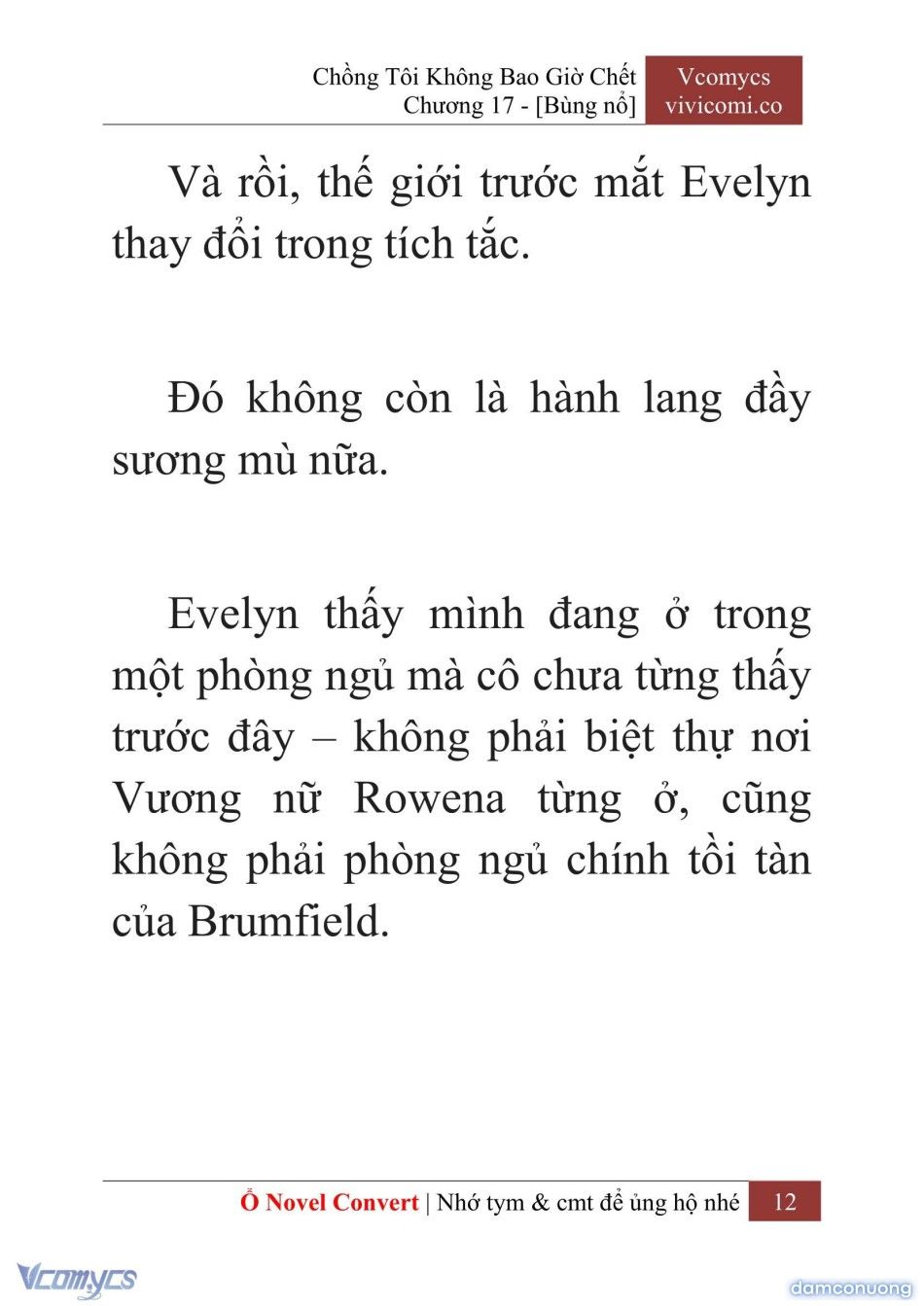 đọc truyện [novel] Chồng Tôi Không Bao Giờ Chết Chương 17 ảnh 15 tại Thiên Thai Truyện