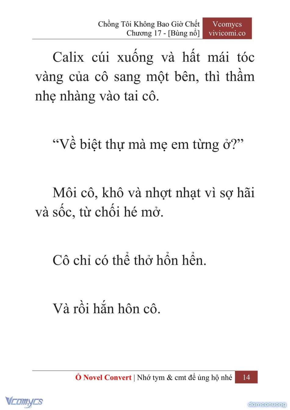 đọc truyện [novel] Chồng Tôi Không Bao Giờ Chết Chương 17 ảnh 17 tại Thiên Thai Truyện
