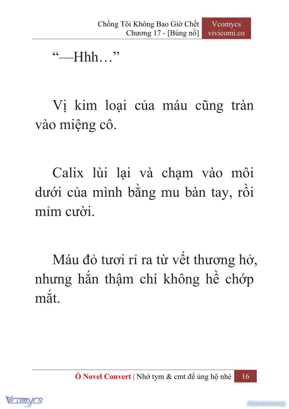 đọc truyện [novel] Chồng Tôi Không Bao Giờ Chết Chương 17 ảnh 19 tại Thiên Thai Truyện