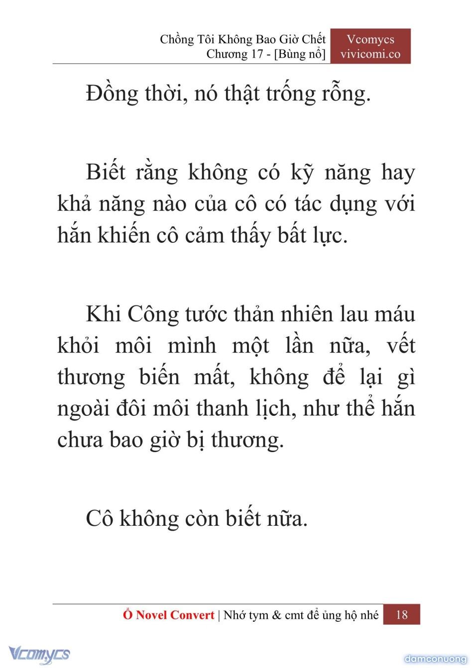 đọc truyện [novel] Chồng Tôi Không Bao Giờ Chết Chương 17 ảnh 21 tại Thiên Thai Truyện