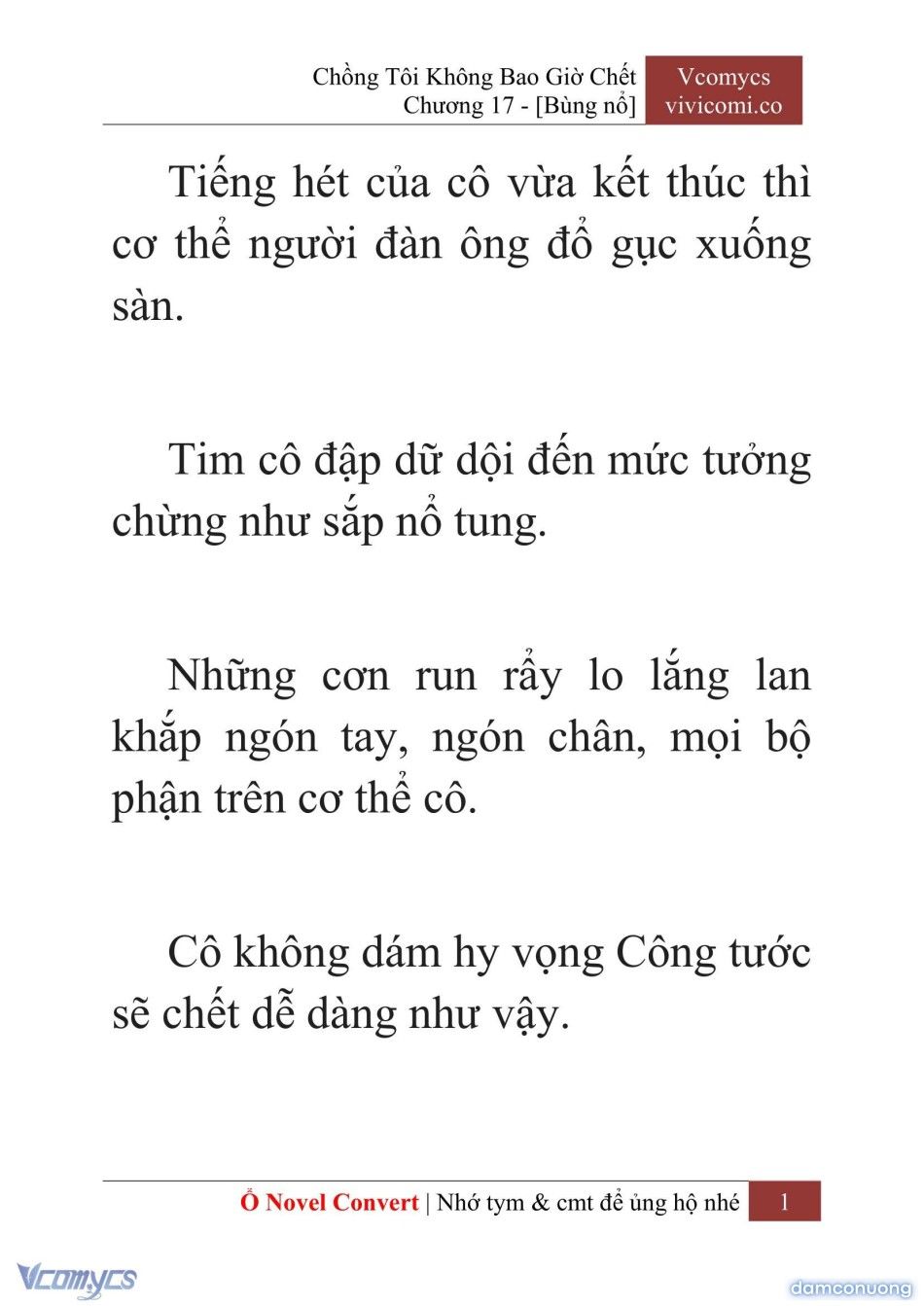 đọc truyện [novel] Chồng Tôi Không Bao Giờ Chết Chương 17 ảnh 4 tại Thiên Thai Truyện