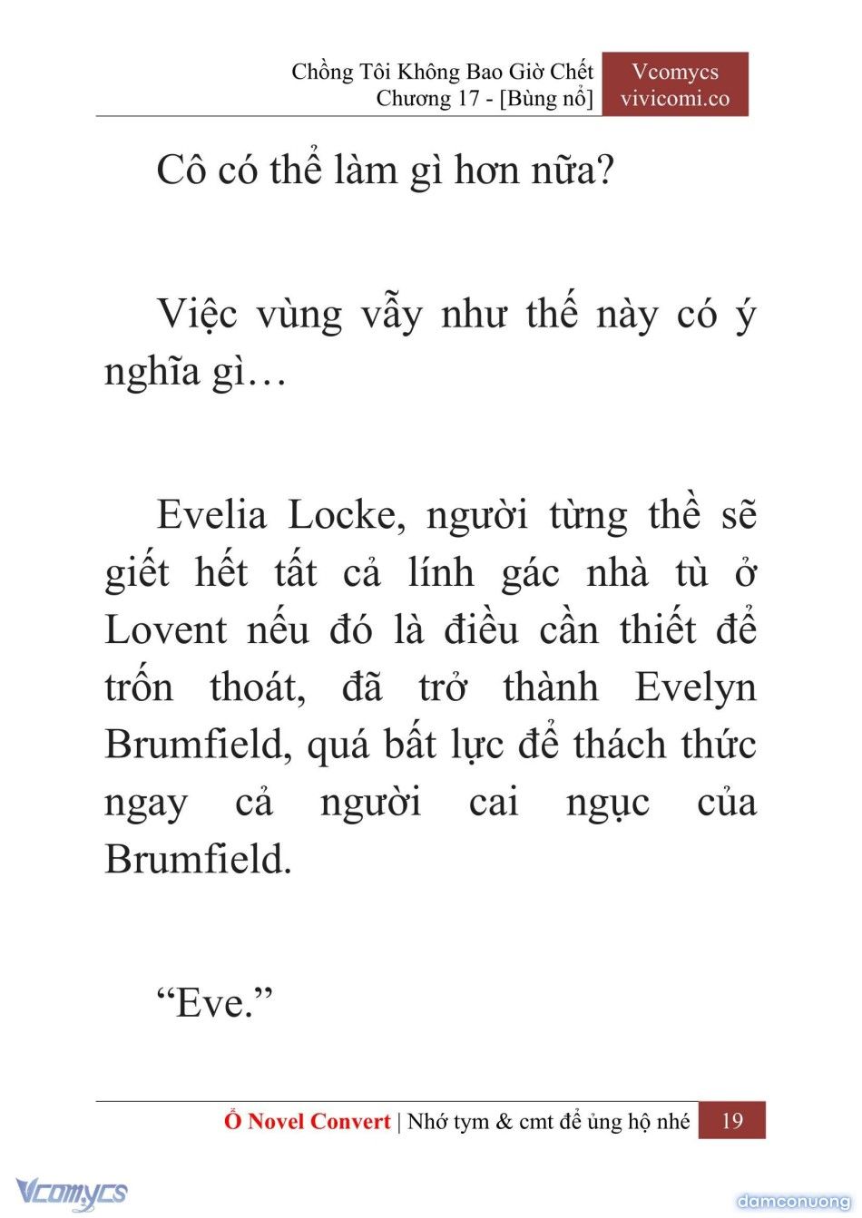 đọc truyện [novel] Chồng Tôi Không Bao Giờ Chết Chương 17 ảnh 22 tại Thiên Thai Truyện