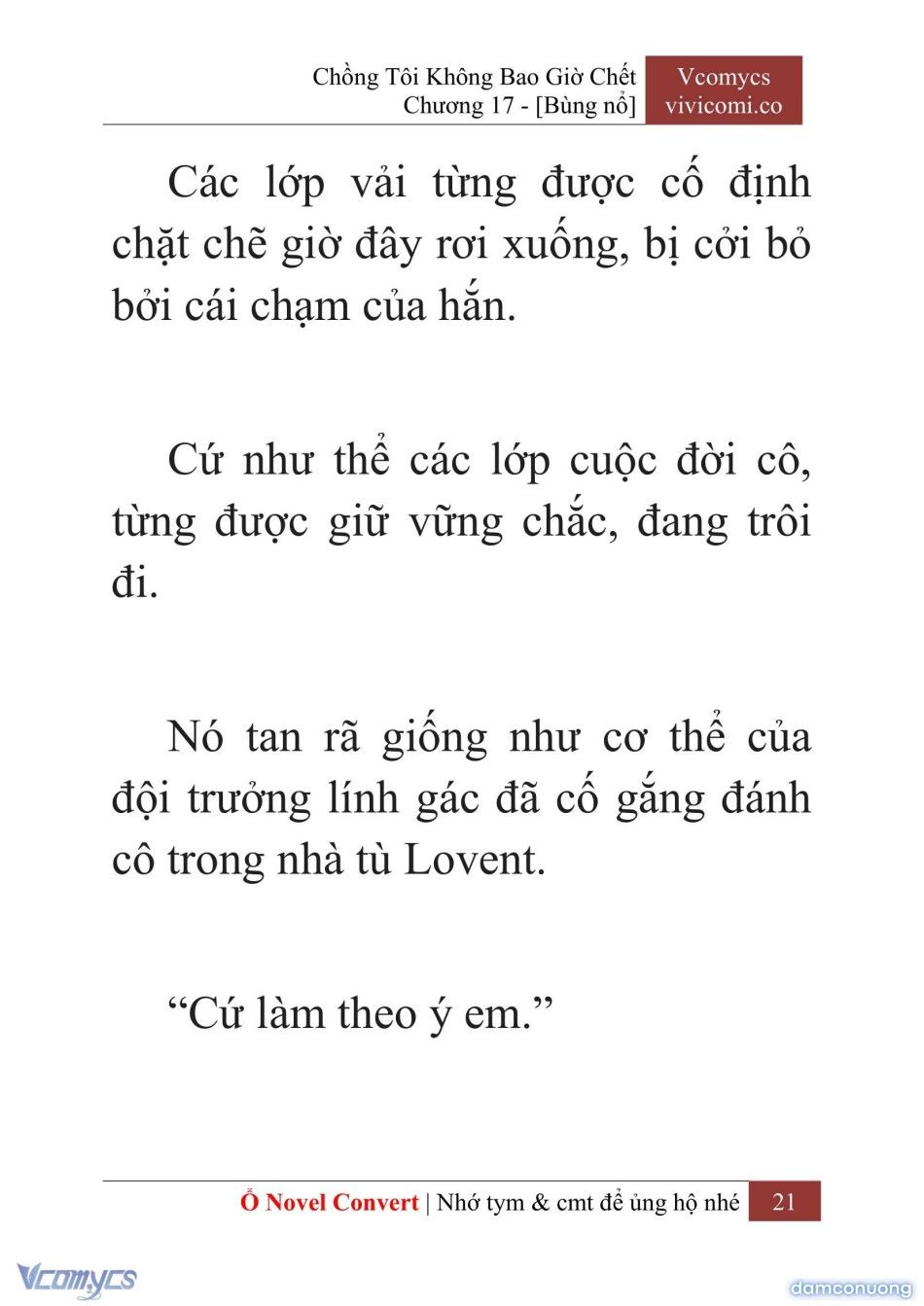 đọc truyện [novel] Chồng Tôi Không Bao Giờ Chết Chương 17 ảnh 24 tại Thiên Thai Truyện