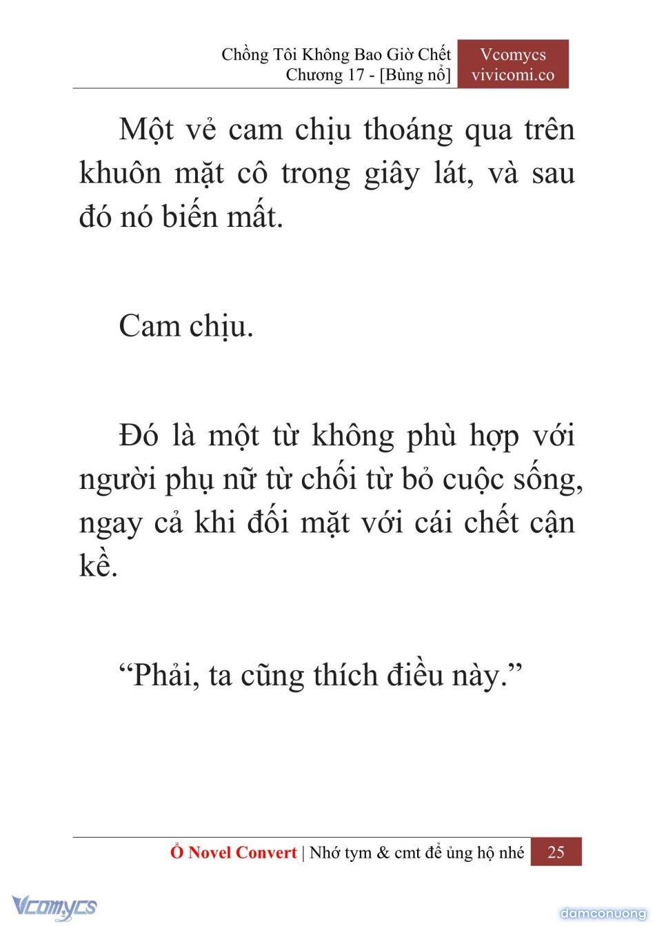 đọc truyện [novel] Chồng Tôi Không Bao Giờ Chết Chương 17 ảnh 28 tại Thiên Thai Truyện
