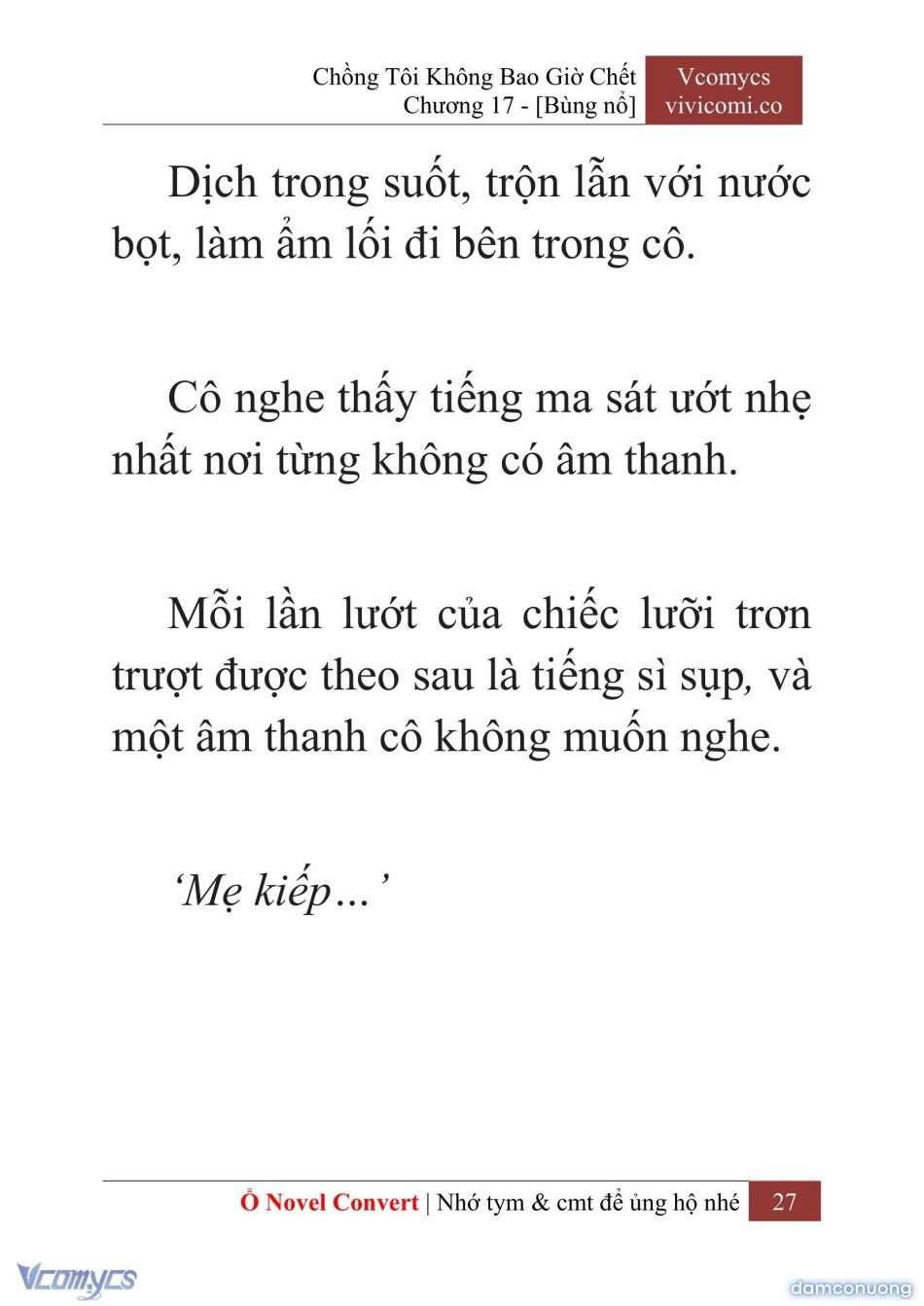 đọc truyện [novel] Chồng Tôi Không Bao Giờ Chết Chương 17 ảnh 30 tại Thiên Thai Truyện