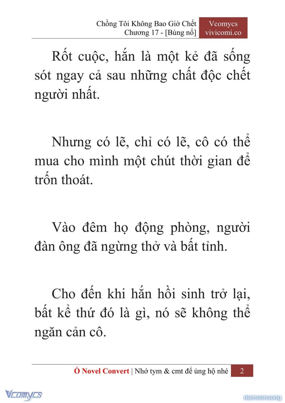 đọc truyện [novel] Chồng Tôi Không Bao Giờ Chết Chương 17 ảnh 5 tại Thiên Thai Truyện