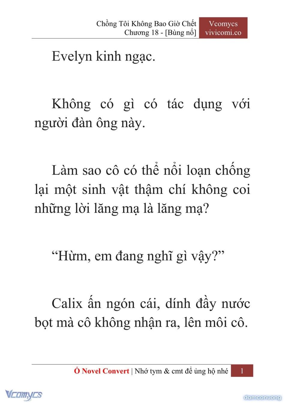 đọc truyện [novel] Chồng Tôi Không Bao Giờ Chết Chương 18 ảnh 4 tại Thiên Thai Truyện