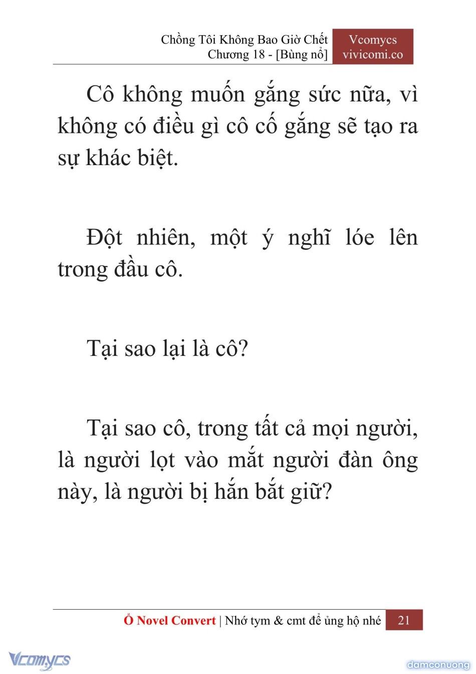 đọc truyện [novel] Chồng Tôi Không Bao Giờ Chết Chương 18 ảnh 24 tại Thiên Thai Truyện