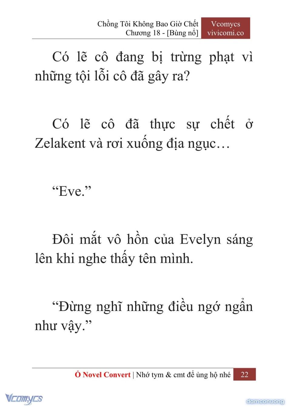 đọc truyện [novel] Chồng Tôi Không Bao Giờ Chết Chương 18 ảnh 25 tại Thiên Thai Truyện