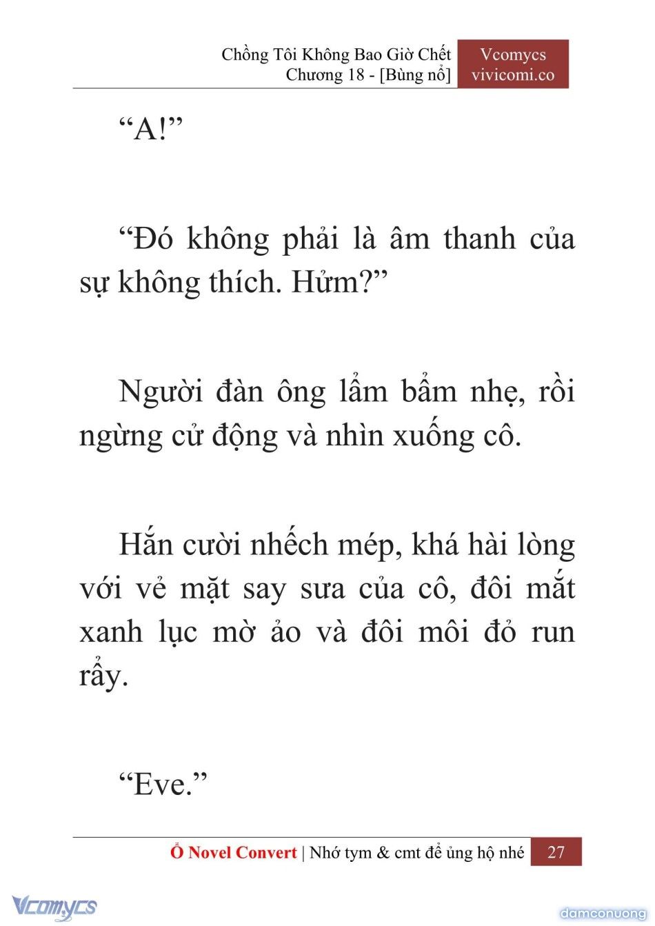 đọc truyện [novel] Chồng Tôi Không Bao Giờ Chết Chương 18 ảnh 30 tại Thiên Thai Truyện