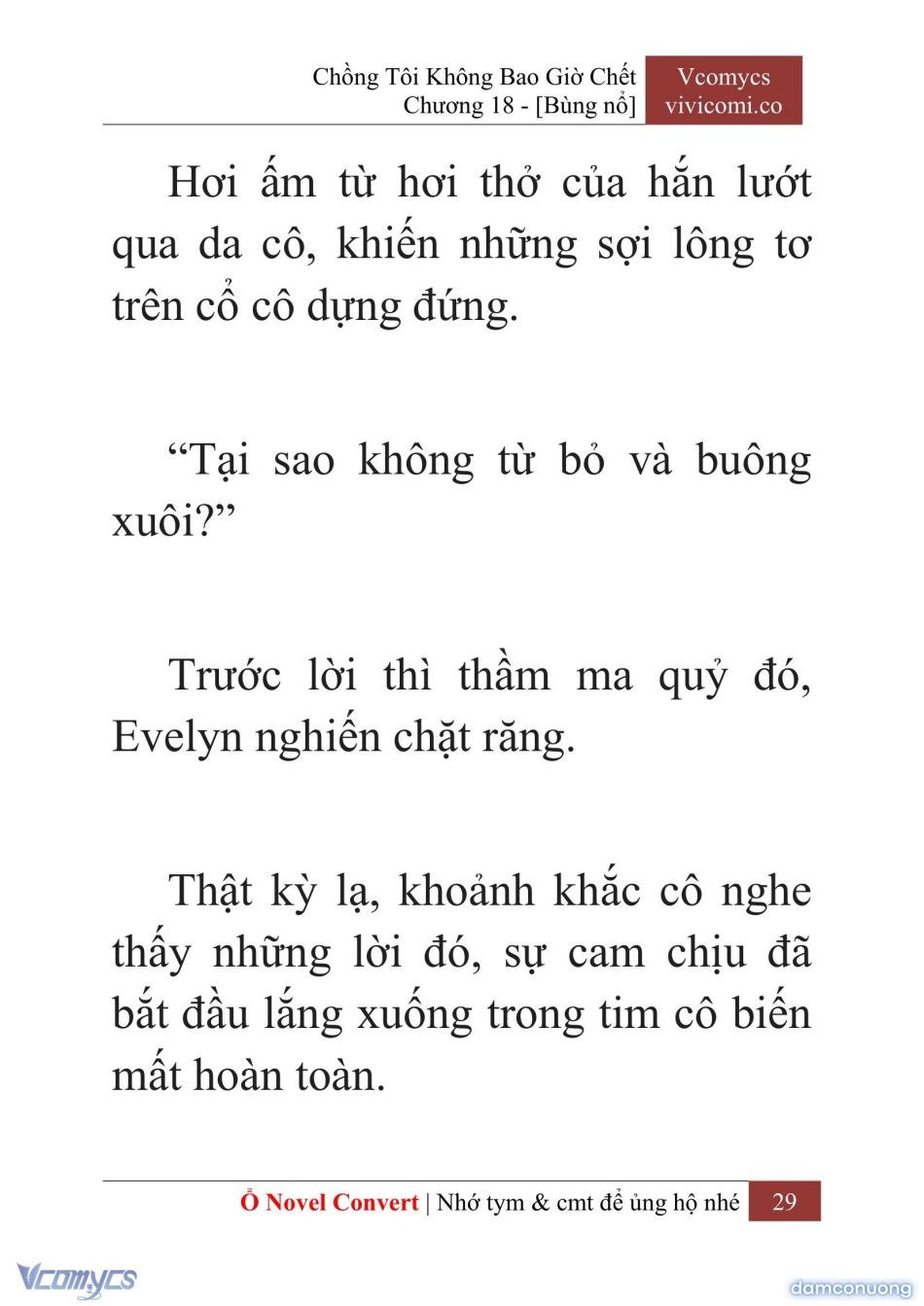đọc truyện [novel] Chồng Tôi Không Bao Giờ Chết Chương 18 ảnh 32 tại Thiên Thai Truyện