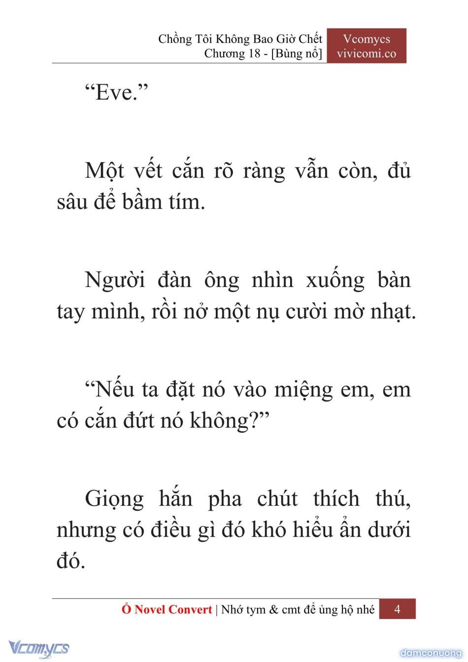 đọc truyện [novel] Chồng Tôi Không Bao Giờ Chết Chương 18 ảnh 7 tại Thiên Thai Truyện