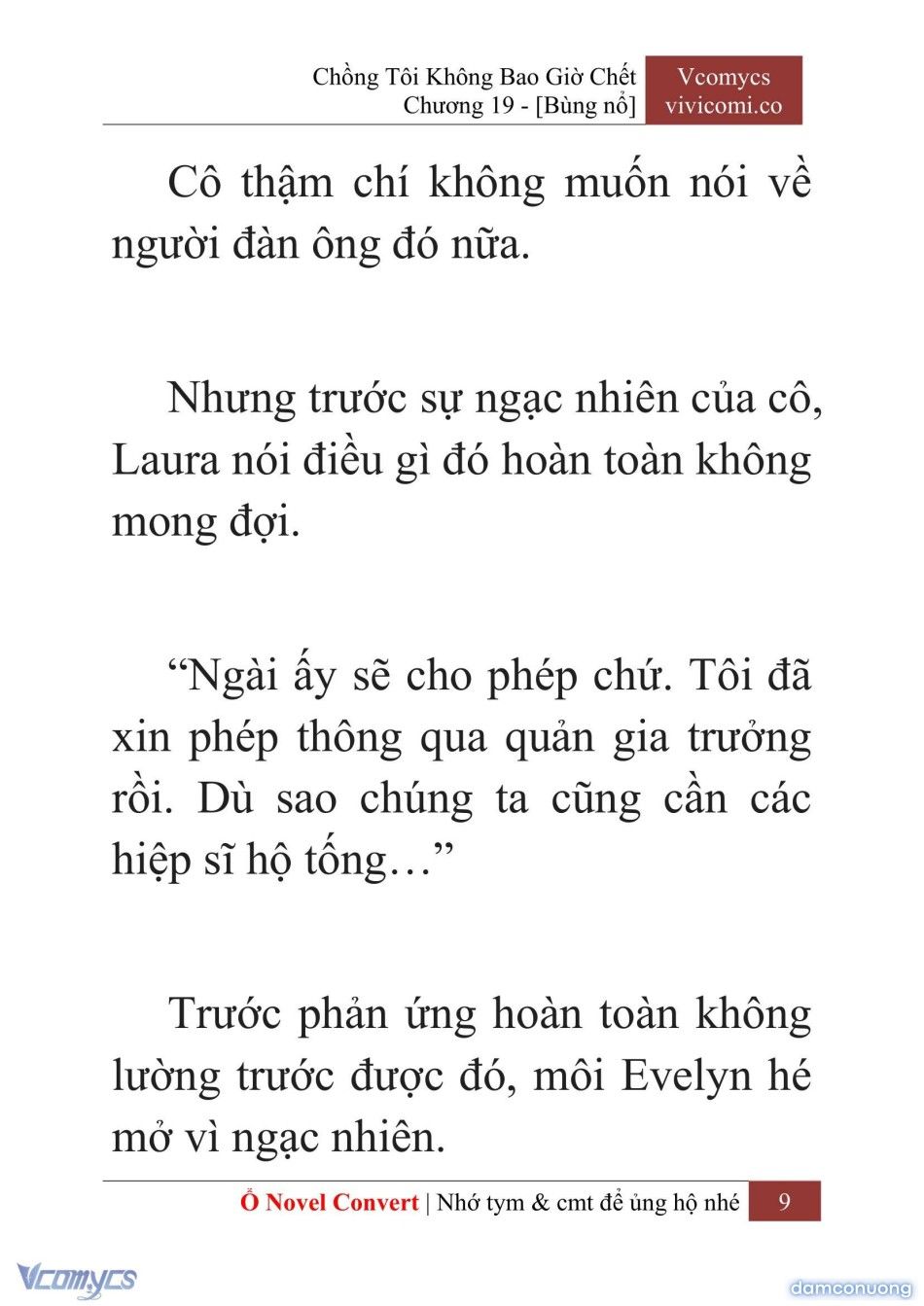 đọc truyện [novel] Chồng Tôi Không Bao Giờ Chết Chương 19 ảnh 12 tại Thiên Thai Truyện