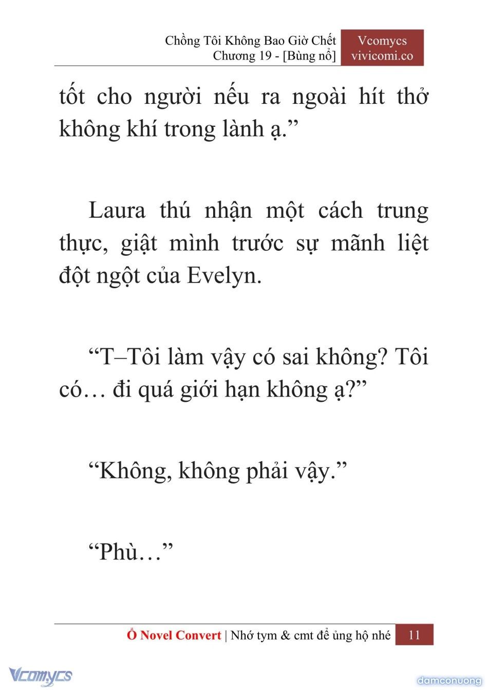 đọc truyện [novel] Chồng Tôi Không Bao Giờ Chết Chương 19 ảnh 14 tại Thiên Thai Truyện